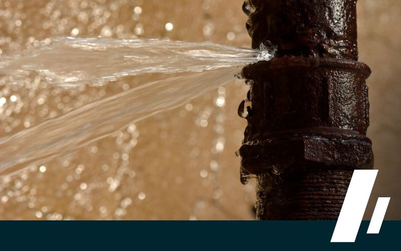 burst pipe