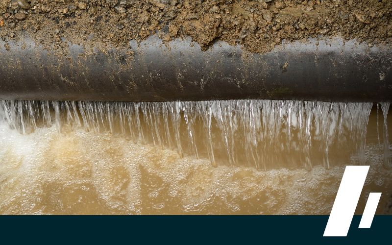 leaking pipe