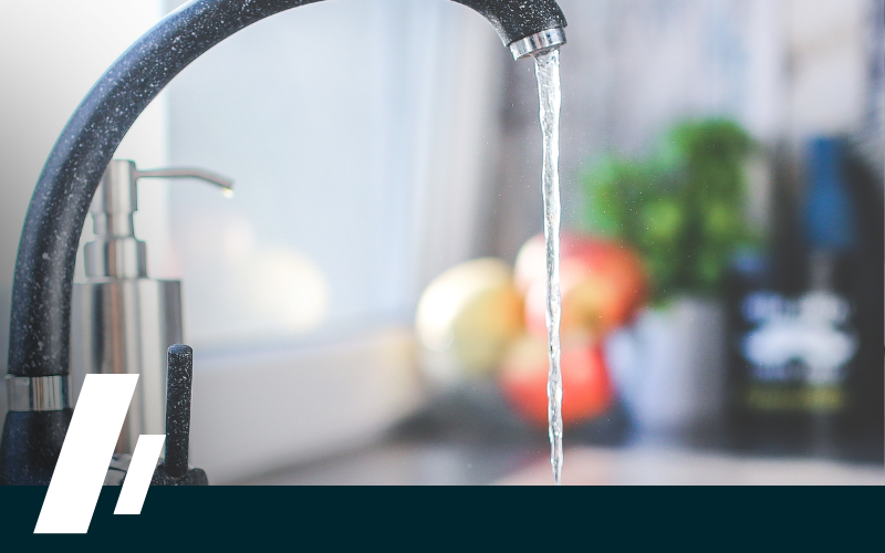 Faucet running water